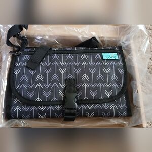 Black Changing Pad with Arrow Design